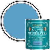 Rust-Oleum Blauw Afwasbaar Matte Meubelverf - Ceruleumblauw 750ml