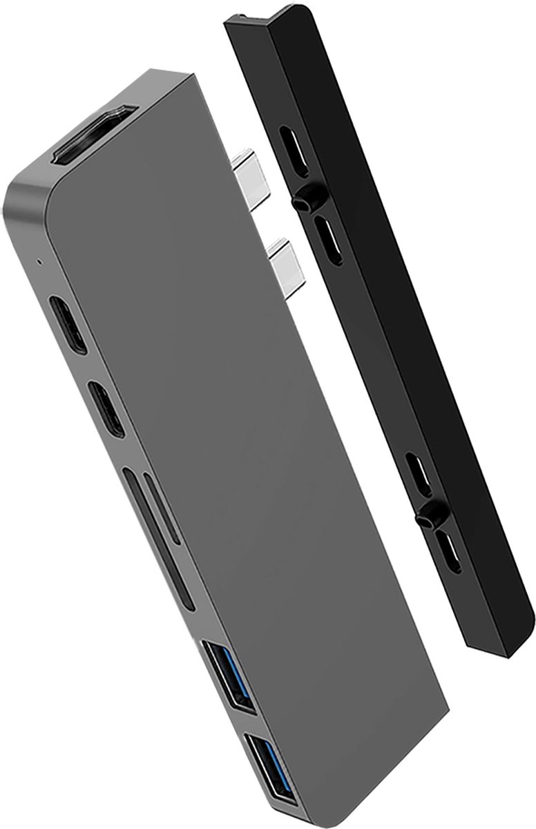 HyperDrive DUO 7-in-2 USB-C Hub (Zilver)