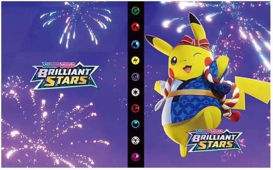 Thumbnail van een extra afbeelding van het spel A.A.S Pokémon Verzamelmap Pikachu -Pokémon Kaarten Album Voor 240 kaarten- Pikachu- Brilliant stars -A5 formaat- Nieuw model 2022