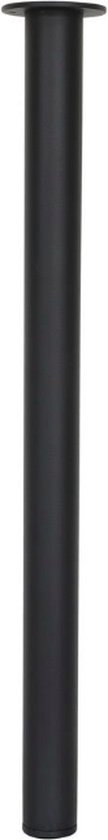 Tafelpoot met wiel - 710 mm - Chroom