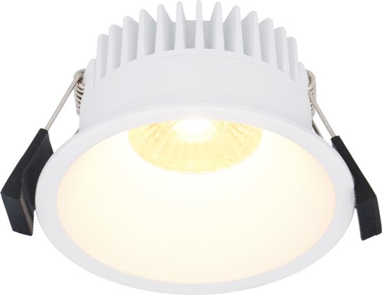 Spot encastrable LED Finn Dimmable - 10 Watt - Spot de plafond - Blanc chaud 2700K - 900 Lumen - Intérieur & extérieur - Spot encastrable - Wit