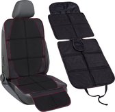 Springos Autostoel Beschermer | Autostoelbeschermer | Stoelbeschermer Auto | 116 x 48 cm | Zwart