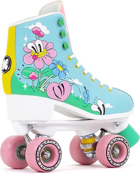 Rio Roller Rolschaatsen Script Teal/Coral (42