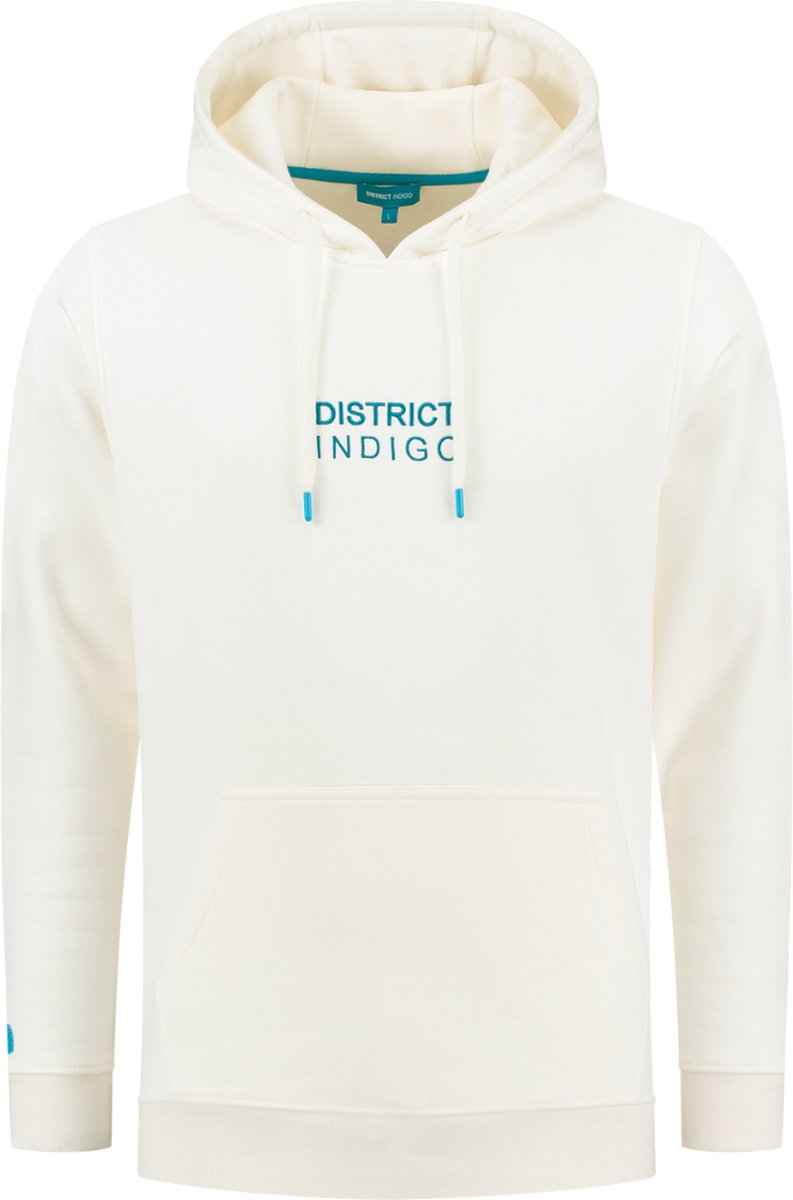 Hooded Sweater Wit (7.12.302.305 - 007) - District Indigo
