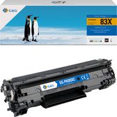 G&G CF283X toner compatibel met HP 83X Tonercartridge Zwart 1 stuck (s) hoge capaciteit Huismerk