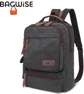 Bagwise® - Sac à dos - Sac à dos - 20 L - Vintage - Toile -1261 Zwart