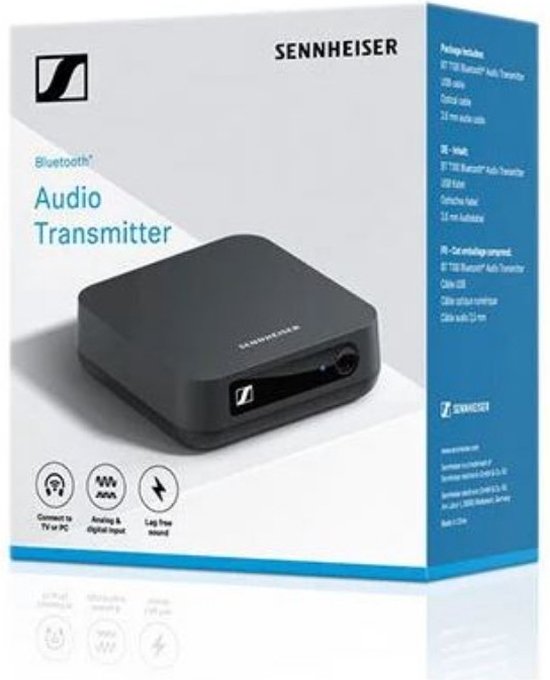 Sennheiser BT T100 - bluetooth audiozender USB - Zwart - Sennheiser