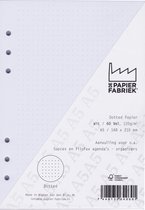 Aanvulling / Navulling Dotted 120g/m² Wit Papier voor A5 Filofax of Kalpa Planner 60 Vel = 120 pagina's