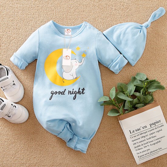 Foto: Nezr newborn baby kleding set jongens en meisjes romper kraamcadeau babyshower cadeau 0 3 maanden