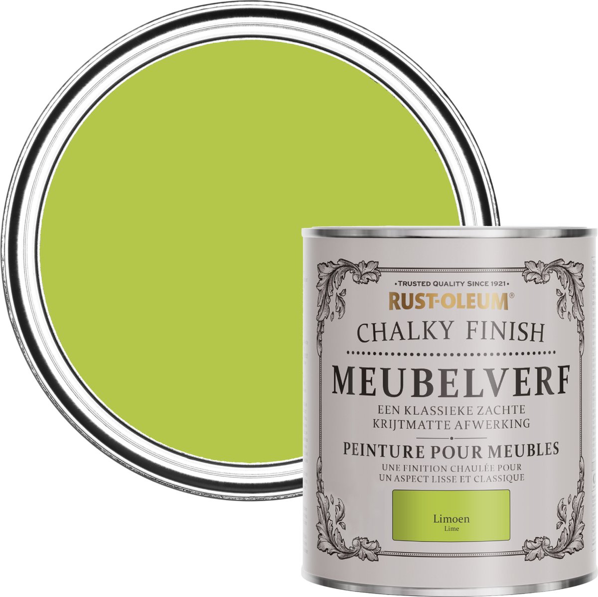 Rust-Oleum Groen Chalky Finish Meubelverf - Limoen 750ml