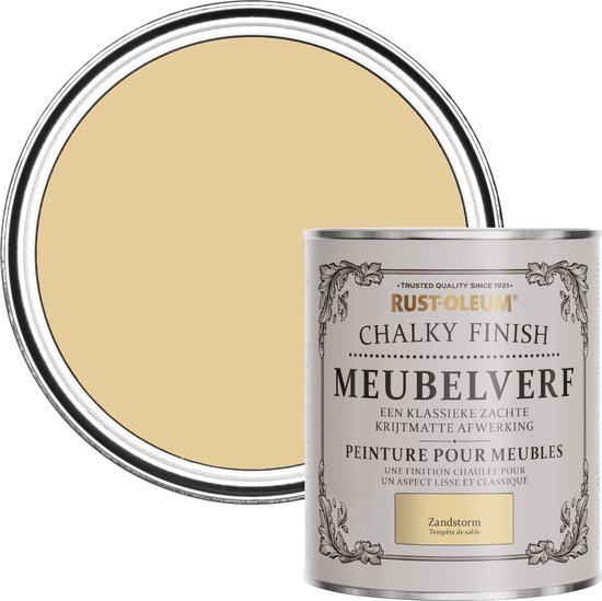 Jaune Rusted Peinture pour meubles au Finish crayeux jaune Rust-Oleum - Zandstorm ...