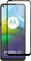 Full Cover Full Glue 9H Glass Screen Protector for Motorola Moto G9 Power _ Black