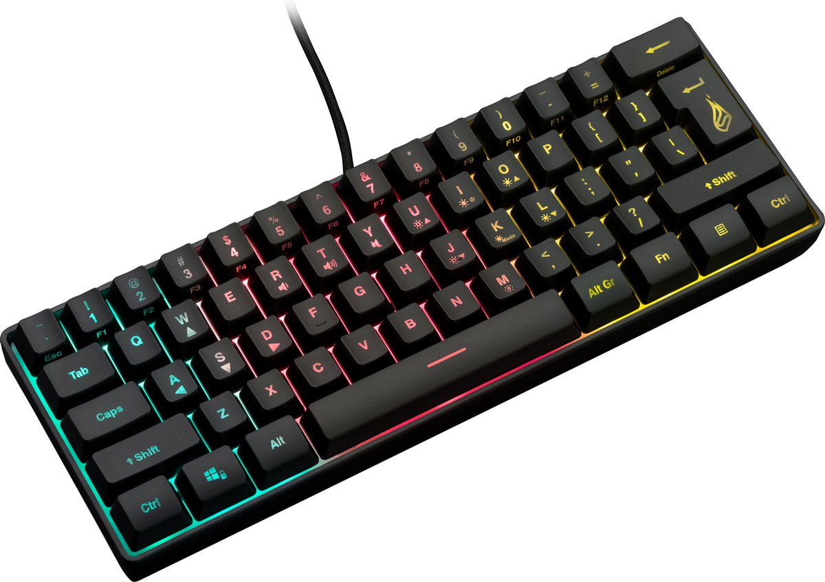 KingPin X1 60% RGB Gaming Keyboard QWERTZ (UK)