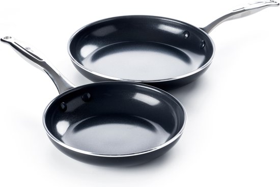 GreenPan Brussels Keramische Braadpannenset - 2-delig - Ø24 cm & Ø28 cm - PFAS-vrij