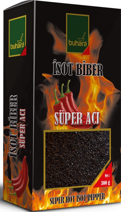 Buhara - Isot Peper Super Heet - Isot Biber Super Aci -  Super Hot Isot Pepper - 300 gr