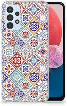 Leuk TPU Back Cover Geschikt voor Samsung Galaxy A13 4G Hoesje Tegels Kleur