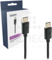 Data-/laadkabel USB-C > USB-C 1m zwart