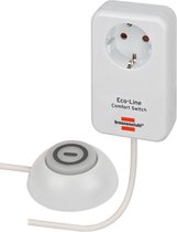 Brennenstuhl Eco Line Comfort Switch Adapter EL CSA 1 (stopcontact met verlichte hand-/voetschakelaar, met hogere contactbescharming, 1,5 m kabel)