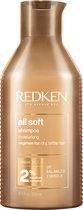 Redken All Soft Shampoo – Hydraterende en verzorgende shampoo voor zijdezacht haar – 300 ml