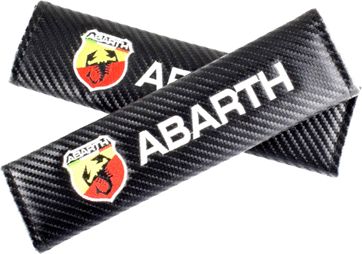 2 Stuks Auto Gordelbeschermer voor Abarth 695 2014