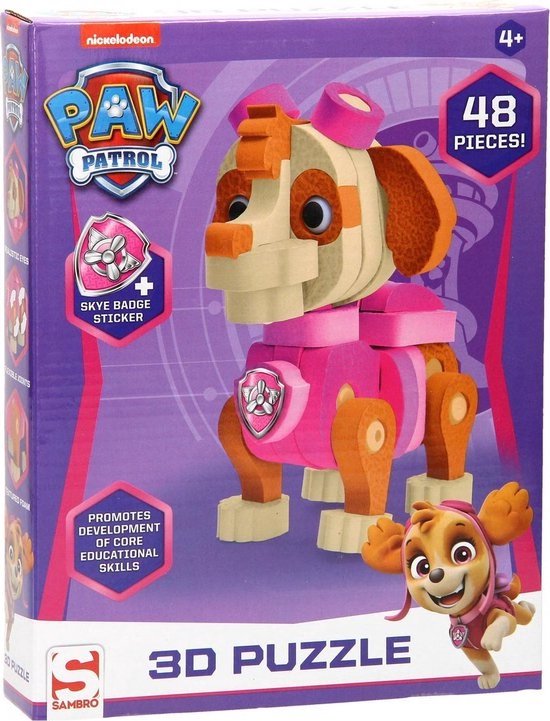 Puzzle en mousse Paw Patrol 3D Skye | bol