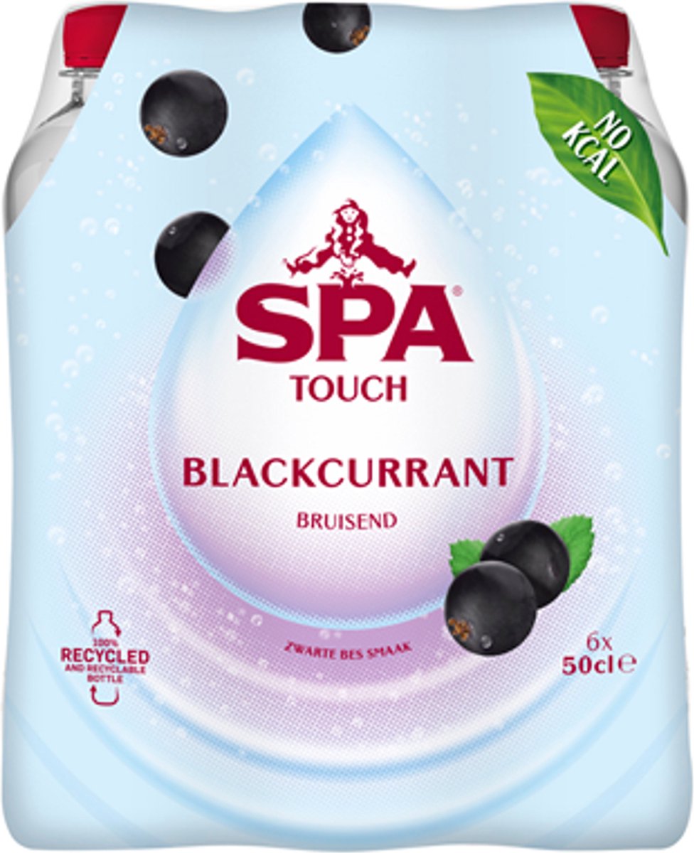 Water spa touch sparkling blackcurrant pet 0.5l - 6 stuks