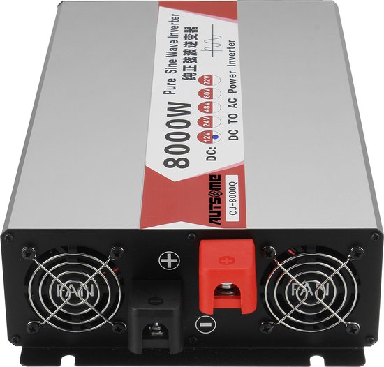 Auto omvormer, omvormer 4000 W DC12V naar AC220V/110V display auto omvormer converter adapter 2 USB spanning transformator gemodificeerde sinusgolf (geel 12v 220v