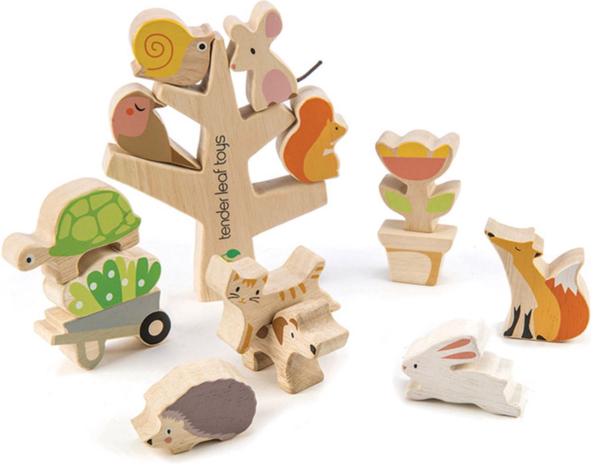 Figurine en bois Animaux de la forêt Renard 5cm Tender Leaf Toys