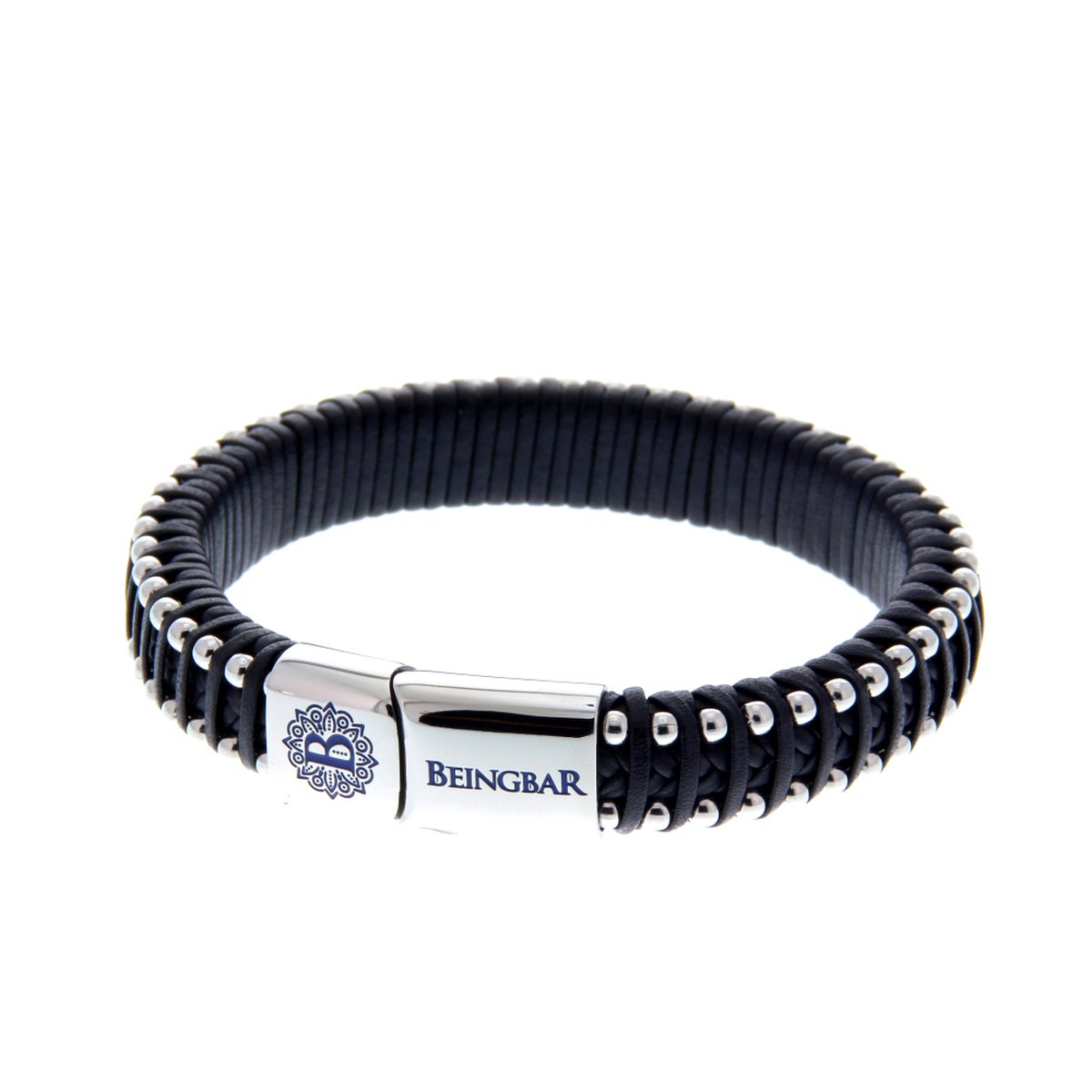 BEINGBAR Bracelet Armband BNGBR037 100101 L 21cm (zwart)