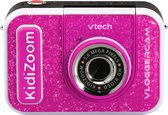 VTech KidiZoom Vloggercam - Vlog Camera Kinderen - Speelgoed - Met Animatie achtergronden - Kindercamera - Vanaf 5 tot 12 Jaar - Roze