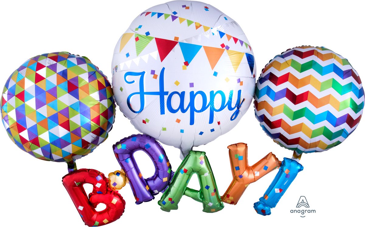 Amscan Circus Happy Birthday Folienballon – Bunt, 5 Cm, Für Geburtstagspartys
