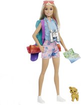 Barbie Camping - Kamperen met Malibu en Brooklyn met accessoires - Pop