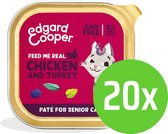 20x Edgard & Cooper Senior Pâté Poulet & Dinde 85 grammes