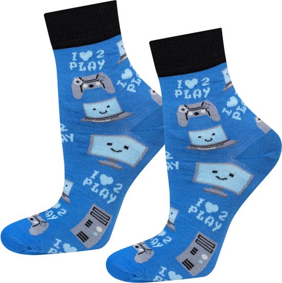 Computer Sokken - hipstery sokken - 2 paar - maat 35-40
