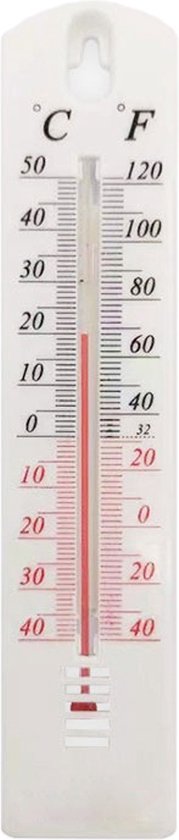 Thermometer - Tempratuurmeter - Voor Buiten en Binnen - Temperatuurmeter - Buitenthermometer - Wit