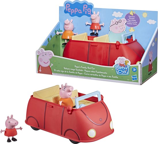 Peppa Pig - Peppa's Rode Auto - Speelfiguur