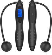 Corde à sauter sans fil MikaMax - Corde à Jump sans fil - Affichage numérique - Compteur de calories, compteur de sauts et indicateur de vitesse - Incl. Batterie et tournevis