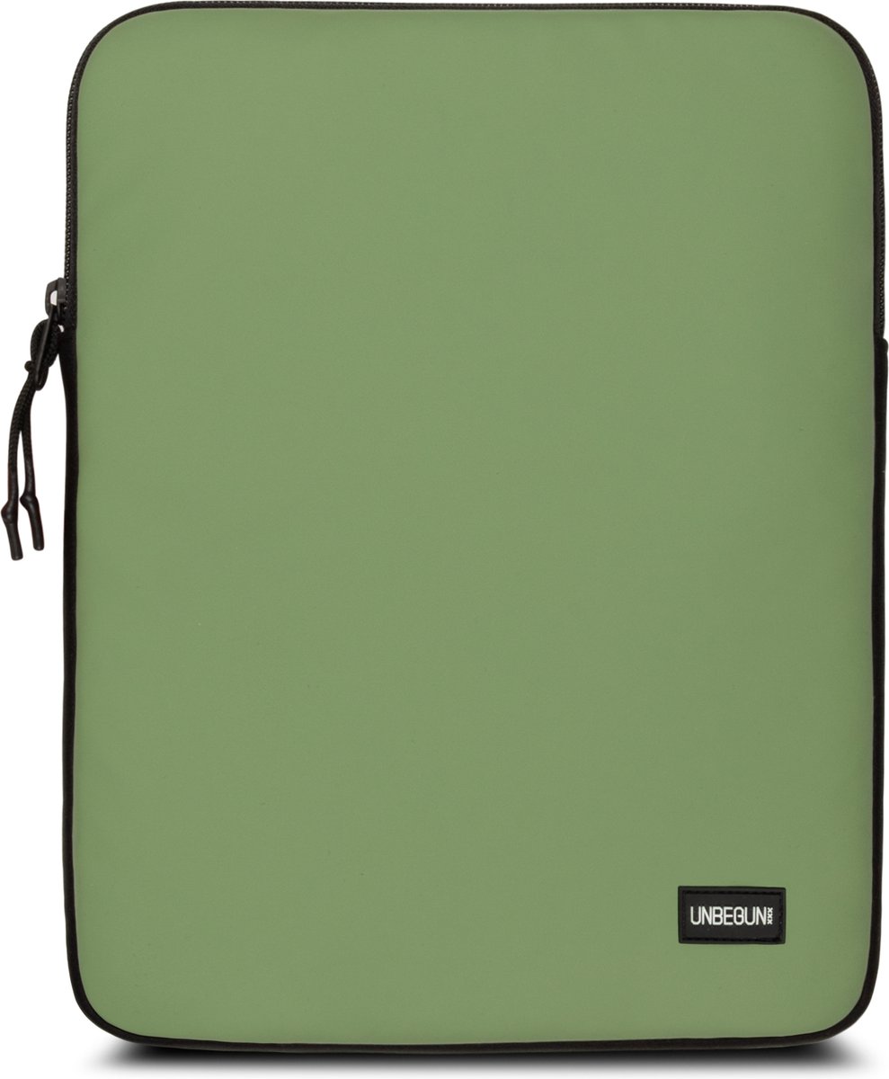 iPad Pro 12.9 inch hoes (van gerecycled materiaal) - Groene sleeve/case voor nieuwe iPad Pro 6th Gen M2 (2022) - Duurzame keuze