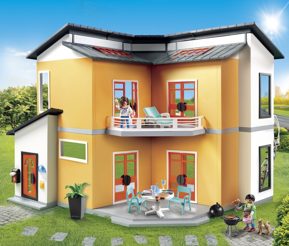 PLAYMOBIL City Life Modern Woonhuis - 9266 — afbeelding 14