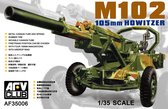 AFV-Club 105mm Howitzer M102 + Ammo by Mig lijm