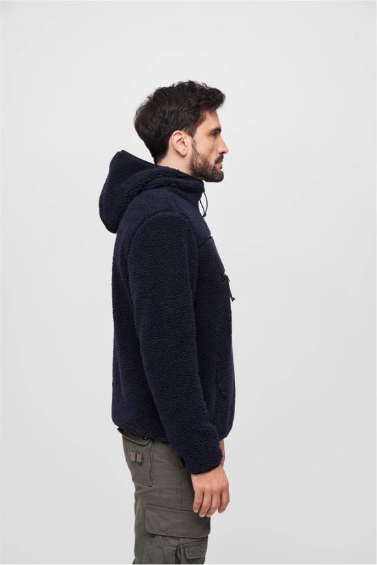 Brandit - Teddyfleece Worker Pullover Jas - L - Blauw