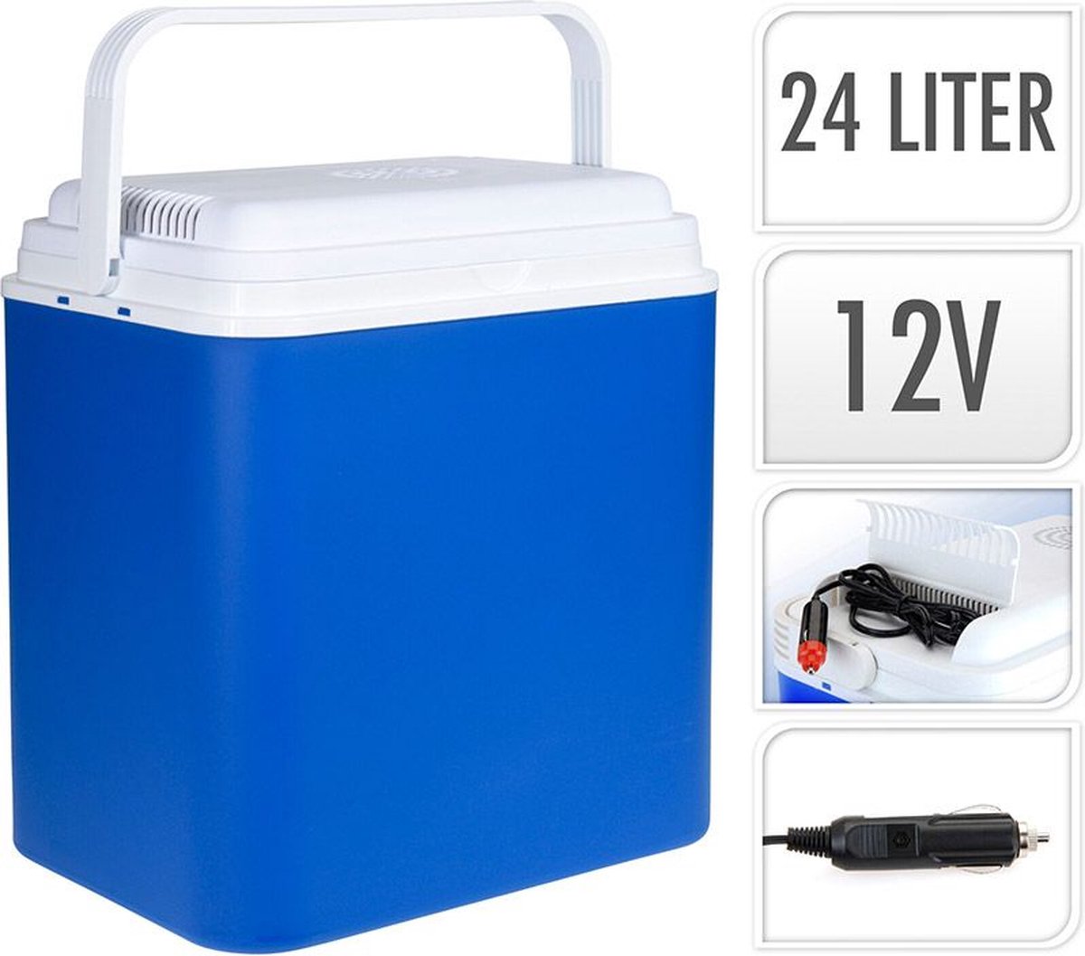 Koelbox - 24 liter - Blauw - 12 Volt