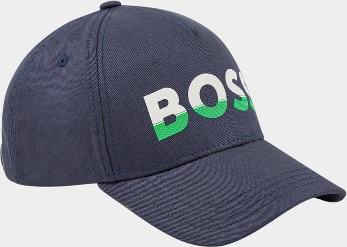 BOSS Green Cap Blauw Cap-Bold-Block 10234074 01 50476183/402