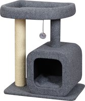 Arbre à Chats pour chat - Grijs - 60 x 40 x70 cm - meuble à chat - grand arbre à chat - meuble pour chat