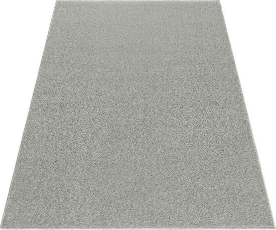 Jimri Tapijtloper - hoogwaardig laagpolig tapijt voor thuis, kantoor, keuken, entree, hal, woonkamer - machinewasbaar - antislip tapijt wasbaar, 200 cm, rond, taupe