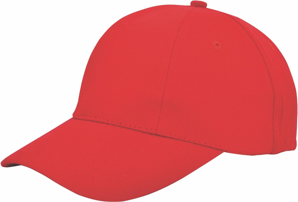 Benza - Luxe Turned Brushed Baseball Cap Baseballcap - Rood
