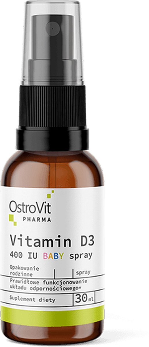 Vitaminen - Vitamin D3 400 IU - Baby Spray - Pharma - 30ml OstroVit
