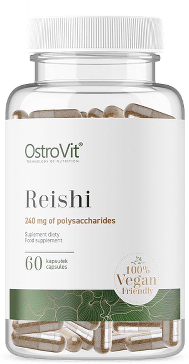 Superfoods - Reishi - VEGE 60 capsules - OstroVit - Paddenstoelen supplementen - OstroVit