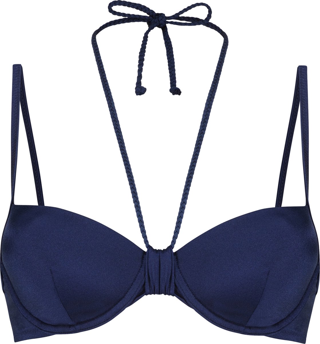 Hunkemöller Dames Badmode Voorgevormde beugel bikinitop Luxe - Blauw - maat D80