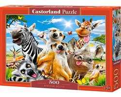 Castorland African Selfie – Puzzel – 500 stukjes – Satijnen afwerking – Perfecte pasvorm – Europese kwaliteit